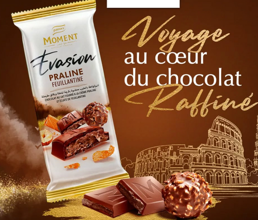Chocolat praliné aux éclats de noisettes